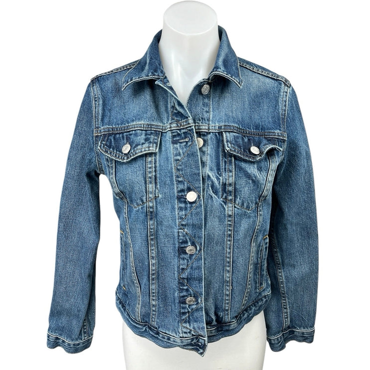 Gap Women's Blue Long Sleeve Y2K Casual Button Down Denim Jean Jacket Size S