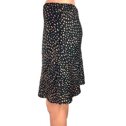 Urban Outfitters Black Animal Print Straight Pencil Cut Knee Length Skirt Size M