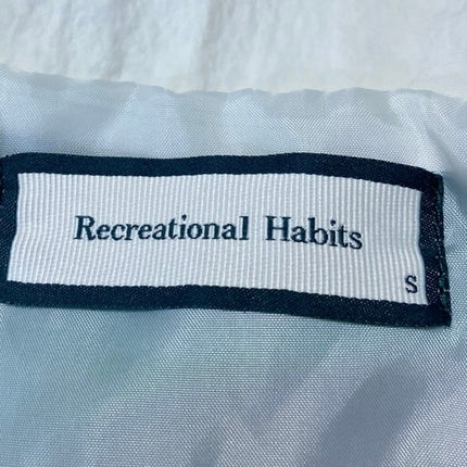 Recreational Habit Green Full Zip High Neck Long Sleeve Windbreaker Jacket Sz S