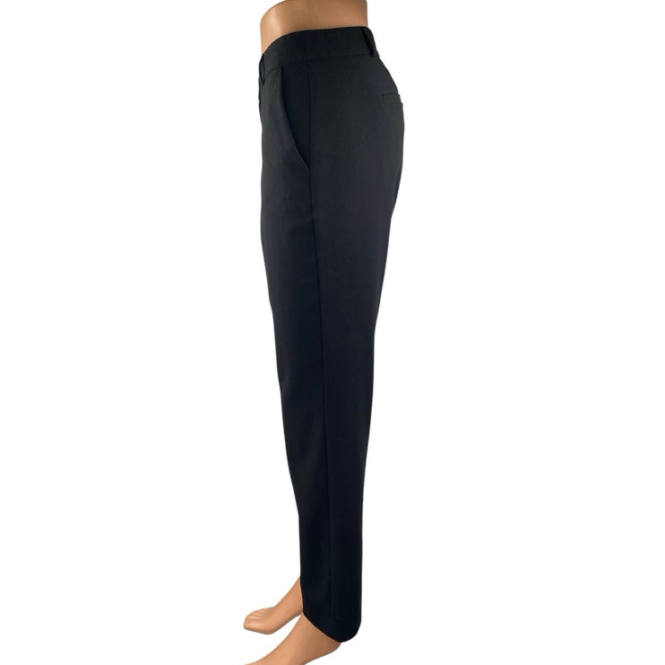 Michael Kors Women's Black Mid Rise Straight Leg Trousers Dress Pants Size 4