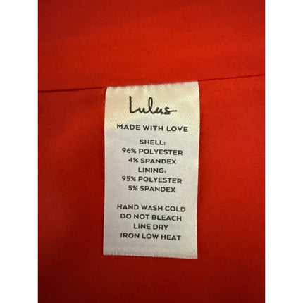 NEW Lulus Red Sleeveless Tie Bow Cami Camisole Tank Sheath Mini Dress Size L