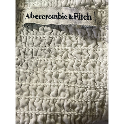 Abercrombie & Fitch Black White Linen Abstract Sleeveless Mini Cami Tank Dress M