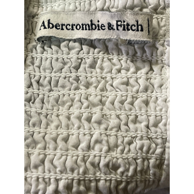 Abercrombie & Fitch Black White Linen Abstract Sleeveless Mini Cami Tank Dress M