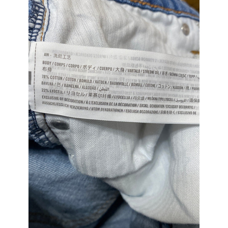 Abercrombie & Fitch The Loose Blue High Rise Wide Leg Baggy Denim Jeans Size 26