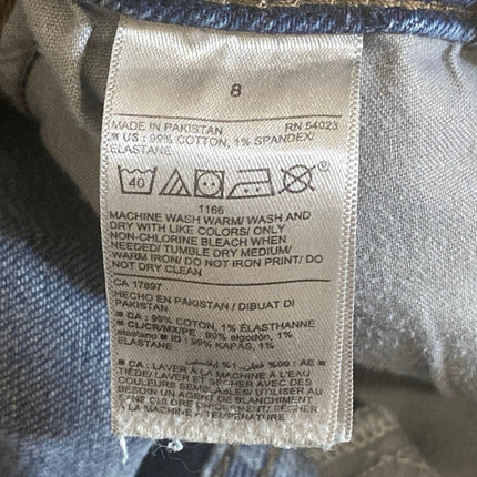 Old Navy OG Straight Leg Women's Blue High Rise Medium Wash Denim Jeans Size 8