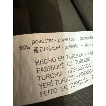 Zara Women's Olive Green Silk Satin Sleeveless Cowl Neck Midi Slip Dress Size XS