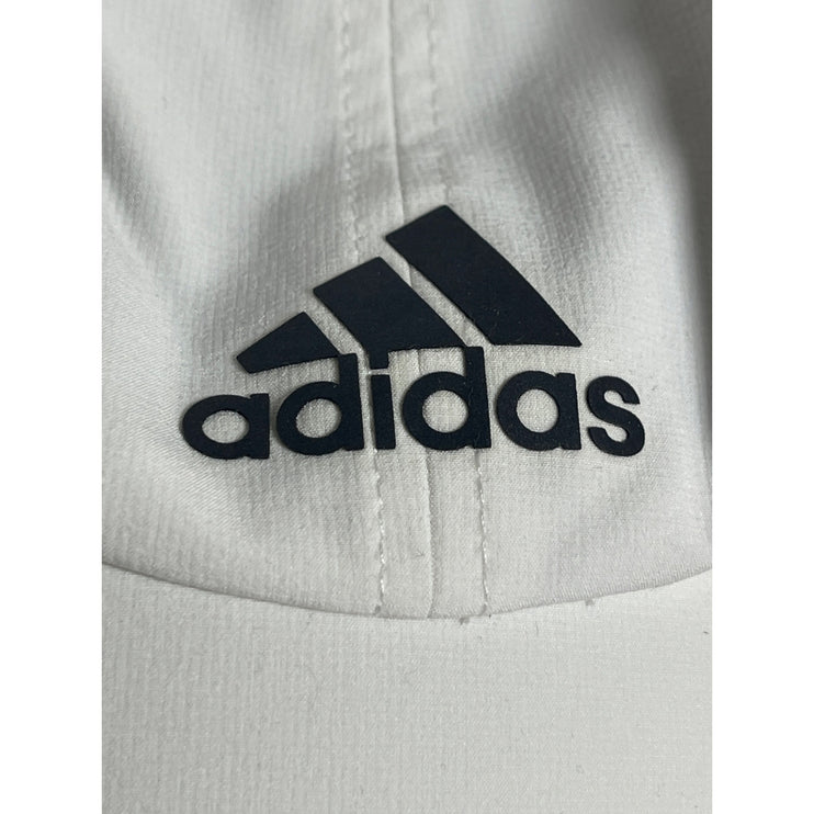 NEW Adidas Aeroready Men's White Reflective UPF 50 Adjustable Running Cap Hat OS