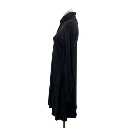 Karen Kane Women's Black Long Sleeve Mock Neck Knit A Line Mini Dress Size S