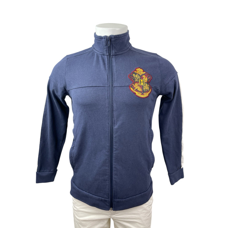 Harry Potter Hogwarts Draco Men's Blue Full Zip Long Sleeve Sweatshirt Top Sz M