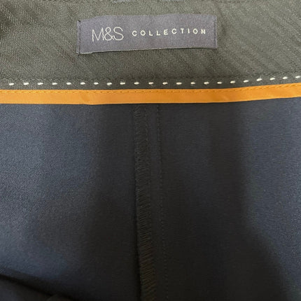 M&S Collection Women's Blue High Waist Flared Bootcut Trousers Dress Pants Sz 10
