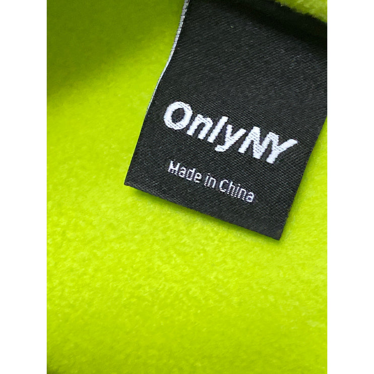 OnlyNY Women's Green Turtleneck Half Snap Fleece Long Sleeve Sweater Top Size M