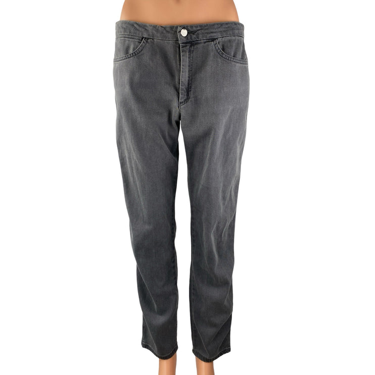 Acne Studios Tucker DK Blade Washed Gray High Rise Straight Denim Jeans Pants M