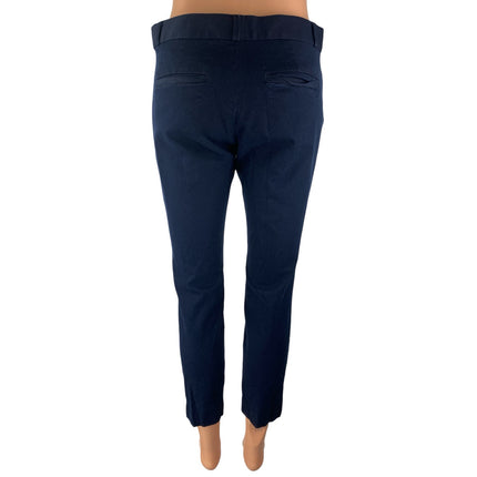 Banana Republic Women's Navy Blue Slim Mid Rise Skinny Chino Trousers Pants Sz 6