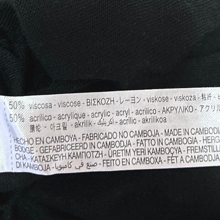 Zara Women Black Turtleneck Knit Stretch Long Sleeve Pullover Sweater Top Size S