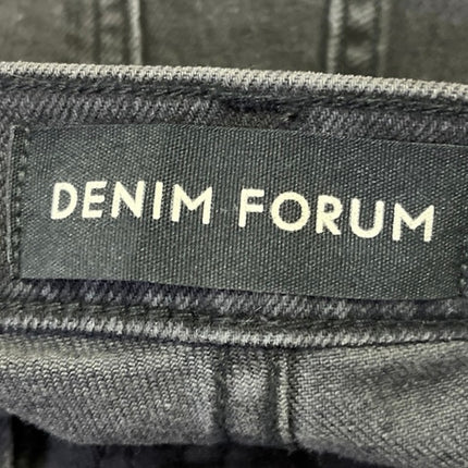 Aritzia Denim Forum Yoko High Rise Slim Gray Raw Hem Button Fly Denim Jeans 29