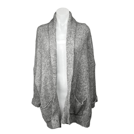 Eileen Fisher $348 Gray Alpaca Oversized Long Sleeve Cardigan Sweater Top Size L/XL