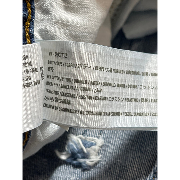 Abercrombie & Fitch 90's Straight Blue Ultra High Rise Denim Jeans Pants Size 10