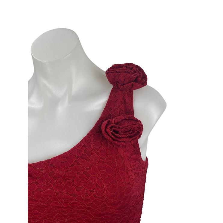 Princess Polly Pillai One Shoulder Floral Lace Sleeveless Asymmetric Tank Top 2