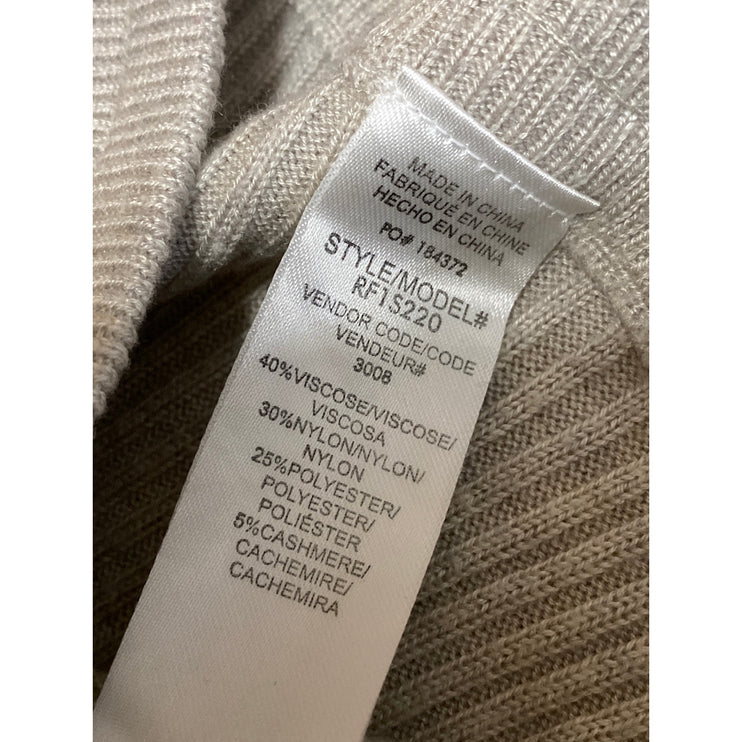 Splendid Georgie Rib Women's Beige Cashmere Drawstring Wide Leg Trousers Pants S