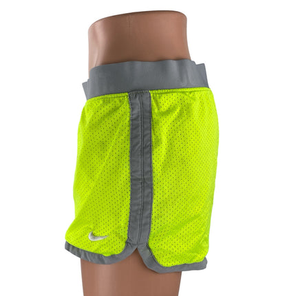 Nike Dri-FIT Mesh Women's Neon Yoga Gym Athletic Activewear Running Shorts Sz M
