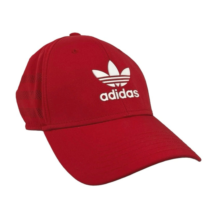 ADIDAS Original Beacon Red Trefoil Adjustable Snapback Baseball Cap Hat One Size