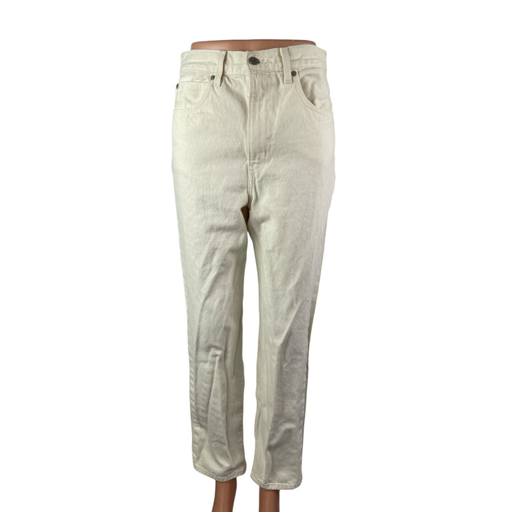 Levi's 70s High Slim Straight Leg Women's White High Rise Denim Jeans Size 27