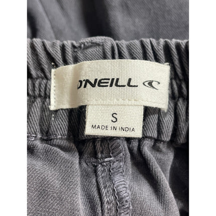 O'Neill Women's Gray High Rise Barrel Baggy Wide Leg Cargo Trousers Pants Size S