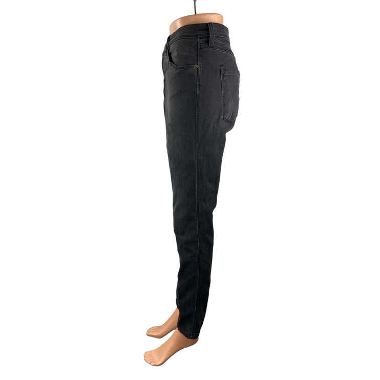 Free People Women's Gray High Rise Slim Fit Skinny Mom Denim Jeans Pants Size 31