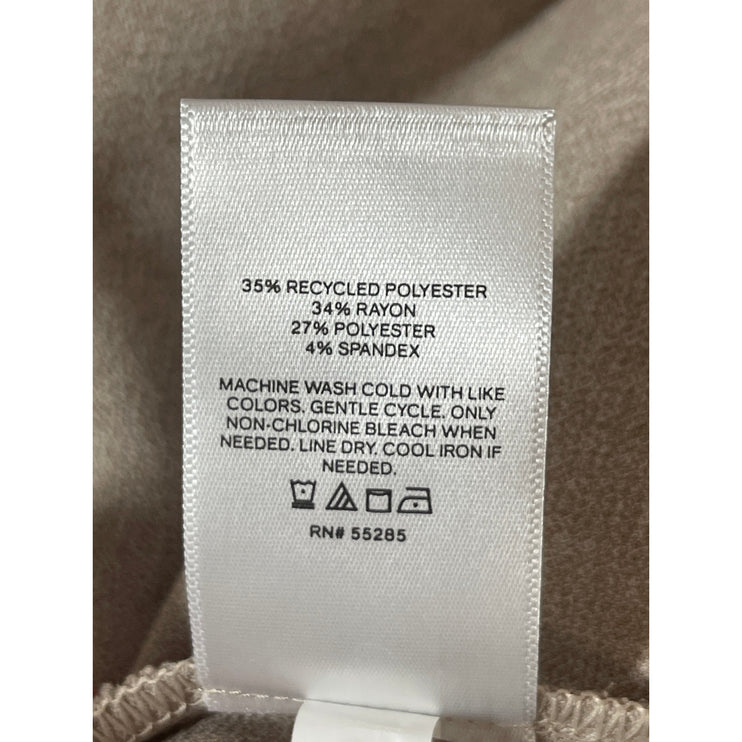 NEW Express Beige High Waisted Zip Slit Pencil Mini Skirt Short Skort Size 4