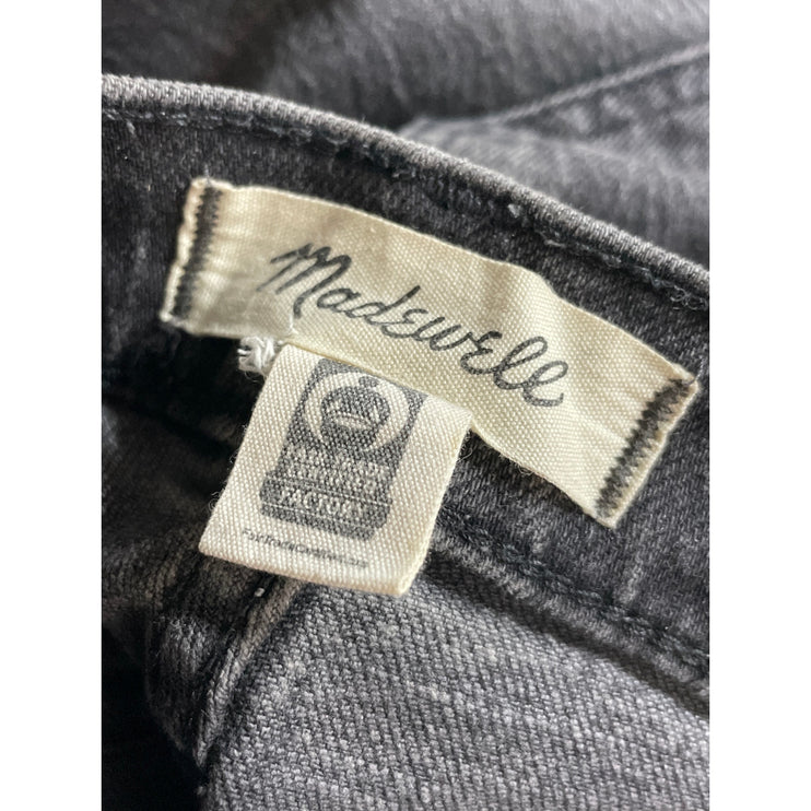 Madewell The Perfect Vintage Women's Black High Rise Straight Denim Jeans Sz 26