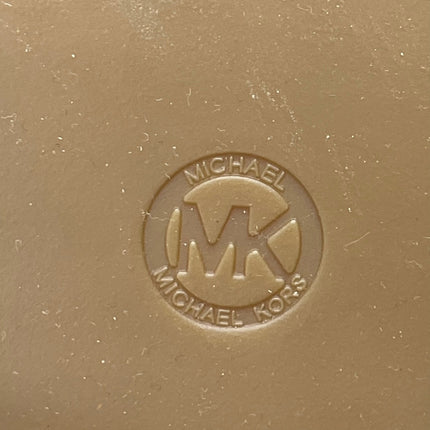 Michael Kors Eden Womens Tan Brown Quilted Leather Slip-On Penny Loafer Shoes 9M