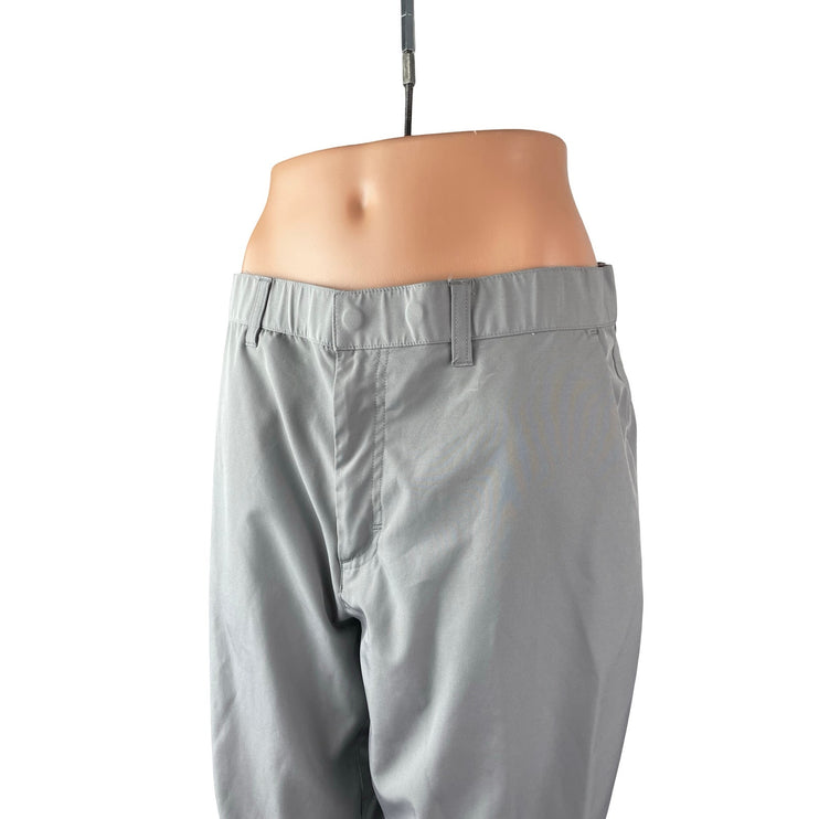 Fabletics Women's Gray High Waisted Straight Leg Casual Trousers Pants Size M