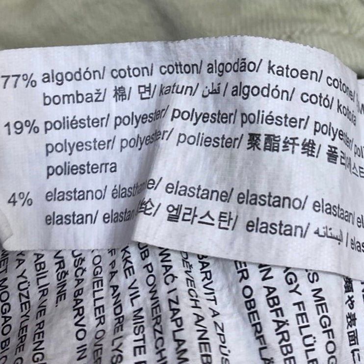 Zara Women's Green Sleeveless Bandeau Corset Bustier Denim Crop Tank Top Size XS