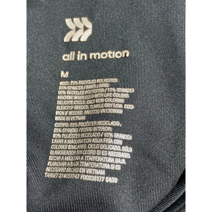 All in Motion Sculpt High Neck Sleeveless Athletic Activewear Crop Tank Top Sz M