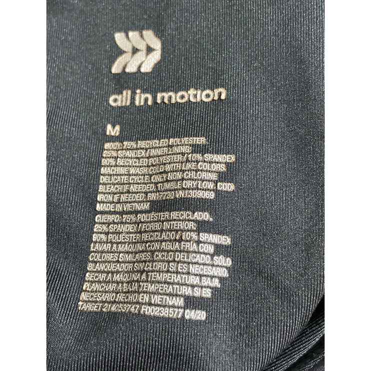 All in Motion Sculpt High Neck Sleeveless Athletic Activewear Crop Tank Top Sz M