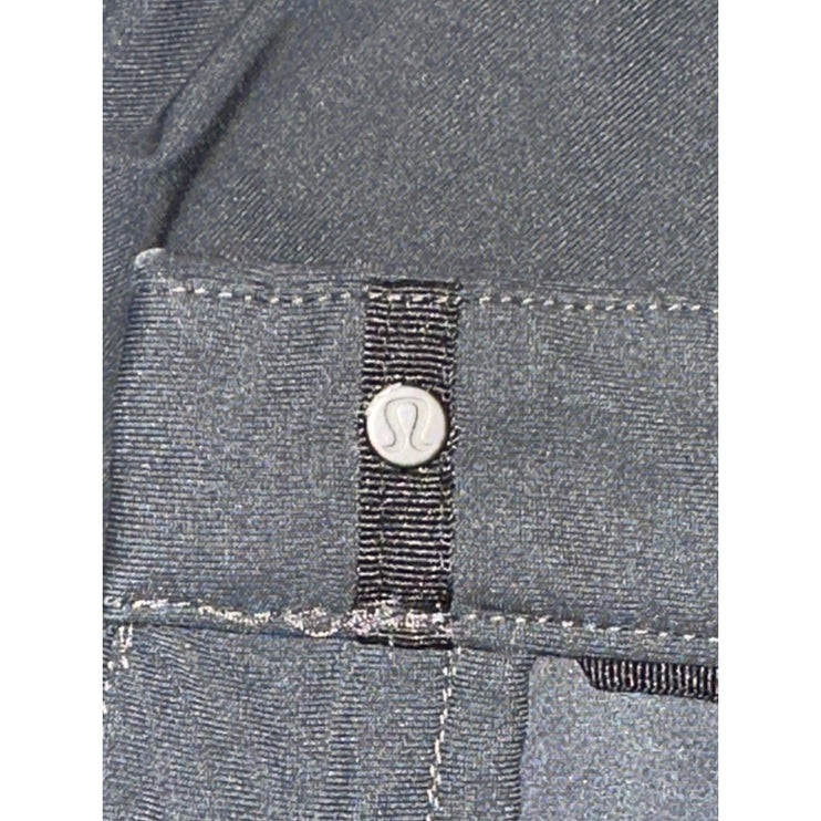 Lululemon Commission Men's Black Mid Rise Straight Skinny Slim Trousers Pants OS