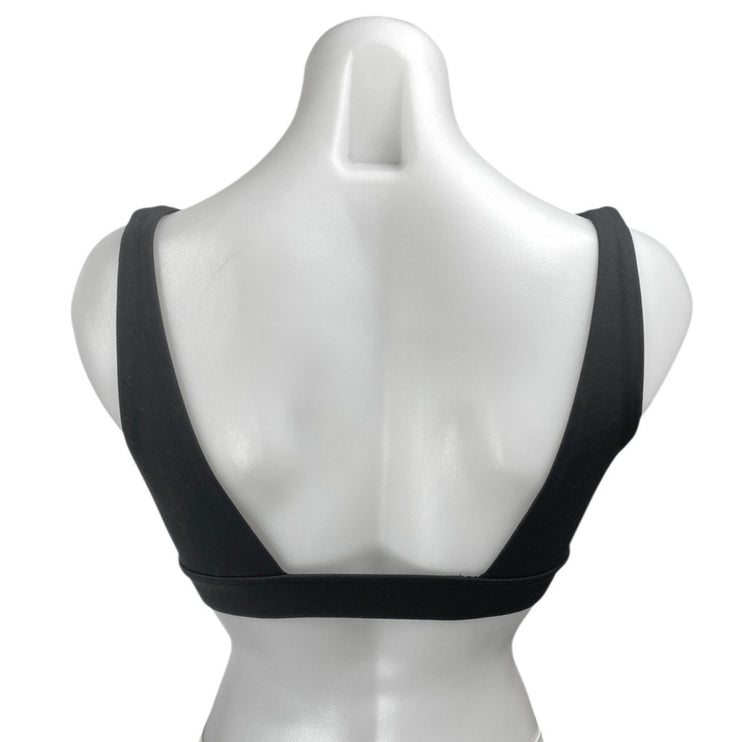 WeWoreWhat Women's Black Sleeveless Cami Camisole V-neck Crop Tank Top Size M