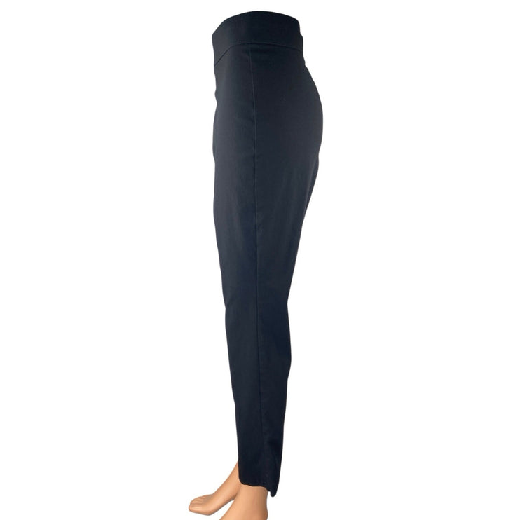 Who What Wear Women's Black High Waisted Slim Tapered Trousers Pants Size 14