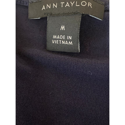 Ann Taylor Women's Black Sleeveless Scoop Neck Basic Cami Camisole Tank Top Sz M