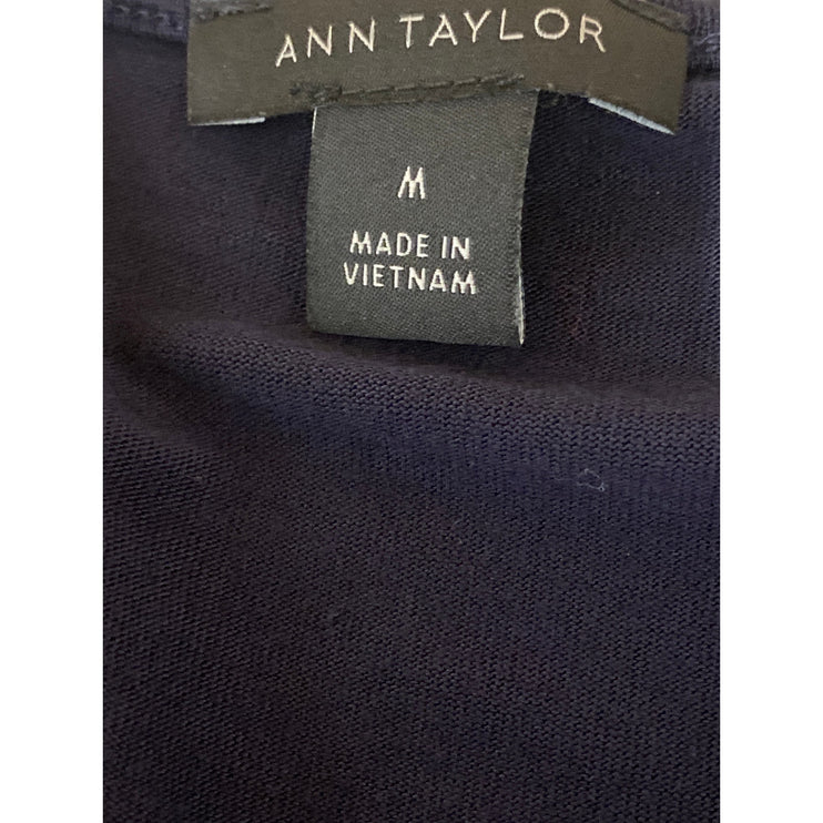 Ann Taylor Women's Black Sleeveless Scoop Neck Basic Cami Camisole Tank Top Sz M