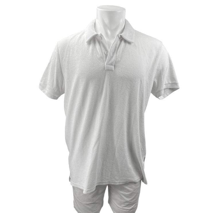 Bluemint Men's White Short Sleeve Performance Golf Polo Shirt Top Size XL