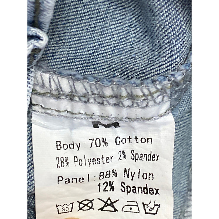 NEW Women's Blue Light Wash High Waisted Straight Tapered Denim Jeans Pants Sz M