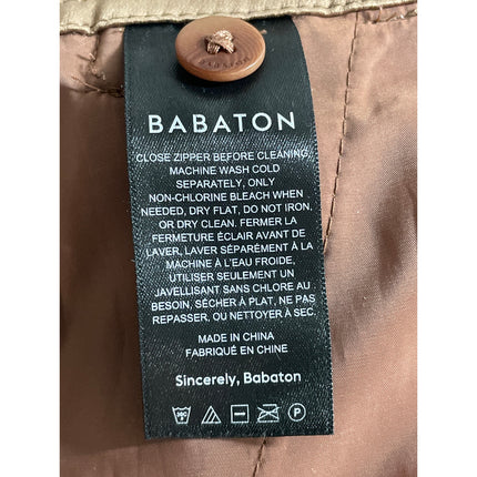 Aritzia Babaton Brown Faux Leather Vegan Straight Leg Cropped Trousers Pants 4