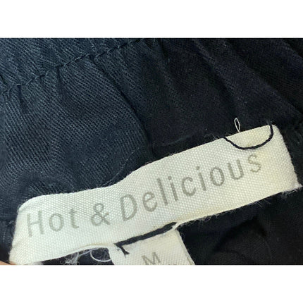 Hot & Delicious Black Strapless Tube Bandeau Belter Wide Leg Jumpsuit Romper M