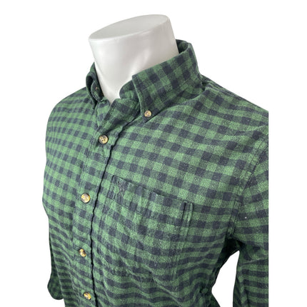 Abercrombie & Fitch Muscle Men's Green Plaid Long Sleeve Button Down Shirt Top S
