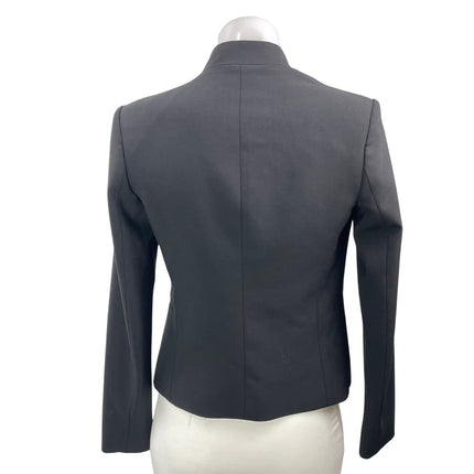 Theory Lanai Women's Black Long Sleeves Open Front Blazer Coat Jacket Size 00