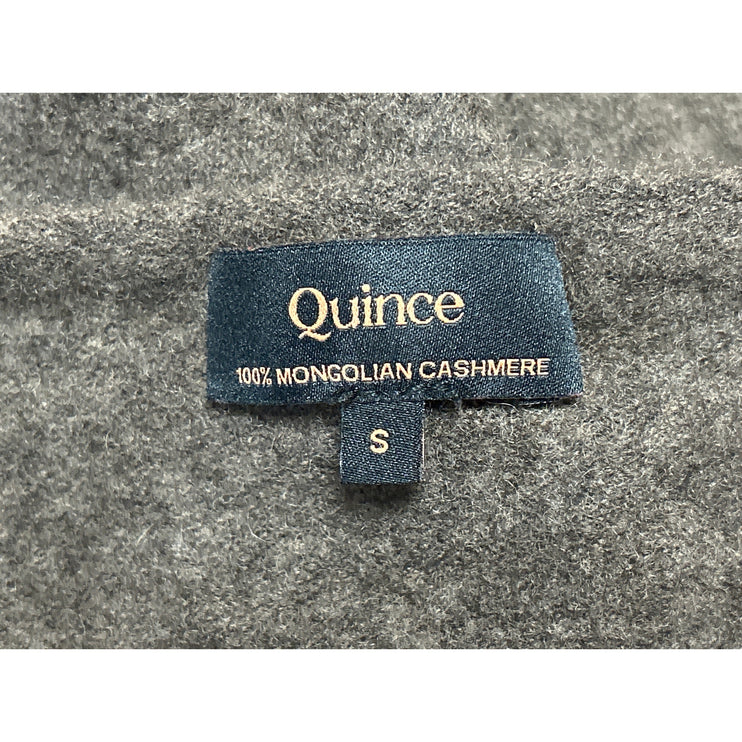 Quince Dark Brown 100% Cashmere Knit Long Sleeve Pullover Sweater Top Size S