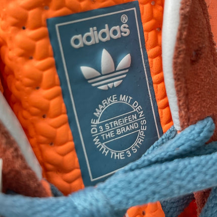 NEW Adidas Gazelle Indoor Orange Low Top Lace Up Athletic Sneakers Shoes Sz 6.5