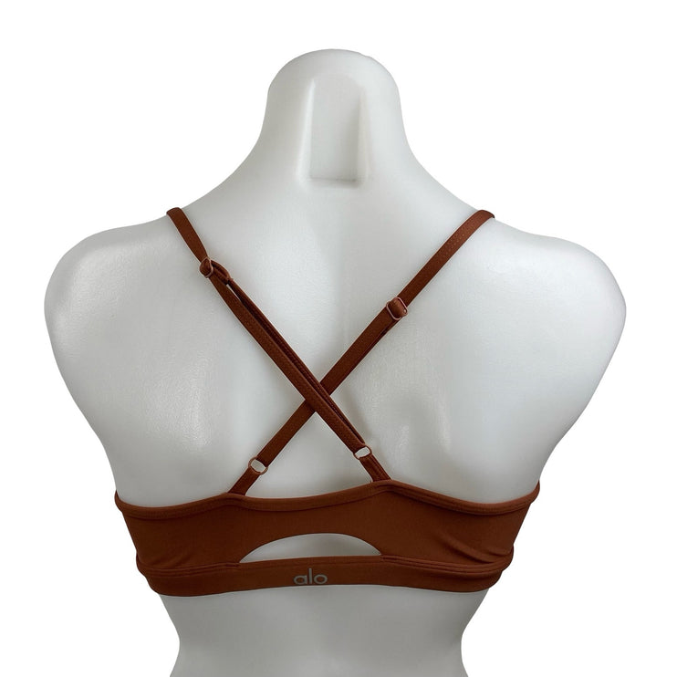 Alo Yoga Airlift Intrigue Athletic Activewear Crop Cami Tank Sports Bra Top Sz M
