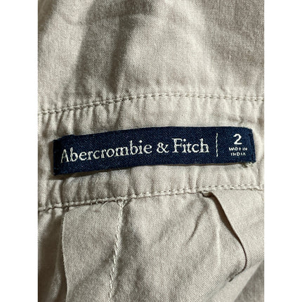 Abercrombie & Fitch Women's Beige Keyhole Sleeveless Tie Front Jumpsuit Romper 2